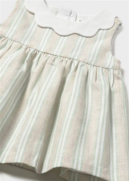 VESTITO RIGHE LINO