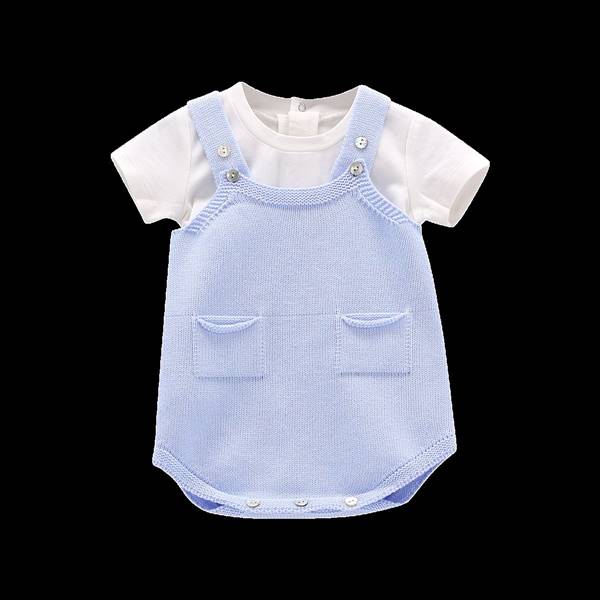 COMPLETO TRICOT E JERSEY STRETCH NEONATO