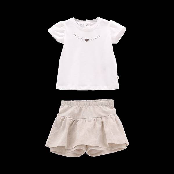 COMPLETO JERSEY STRETCH E MISTO LINO