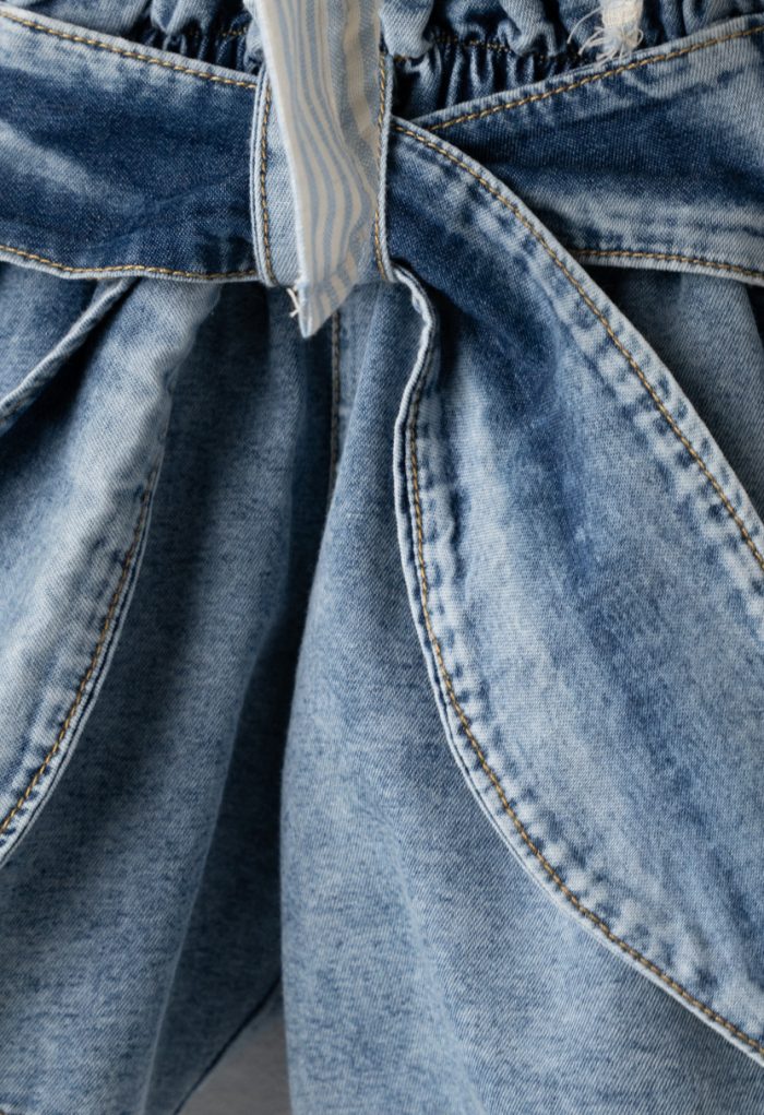 Set Camicia M/c Top E Pantaloncini Jeans