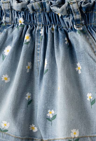 SET PANTALONCINI JEANS E TOP BIANCO