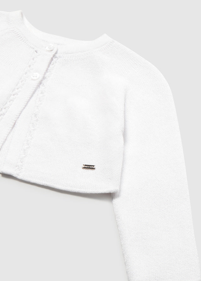 Cardigan Tricot Basico Girocollo