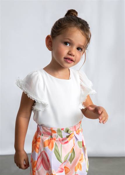 BLUSA CHIFFON MERLETTO