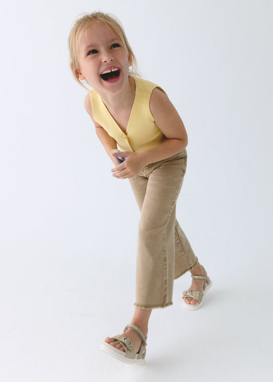 Pantalone Twill Wide Leg
