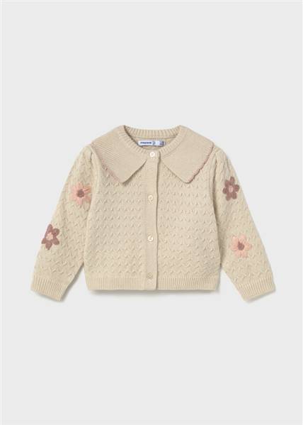 CARDIGAN TRICOT FIORI RICAMI