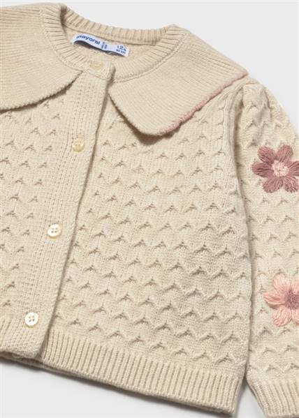 CARDIGAN TRICOT FIORI RICAMI