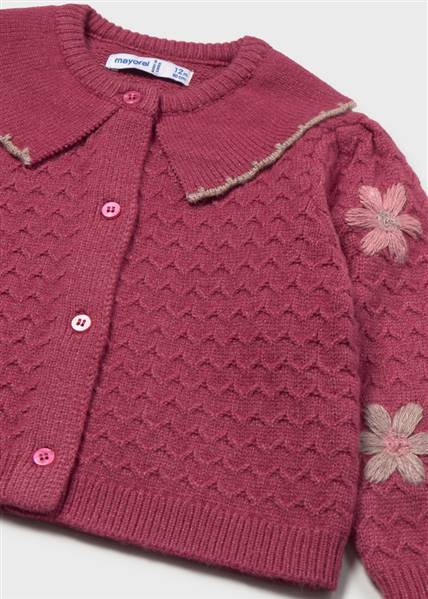 CARDIGAN TRICOT FIORI RICAMI