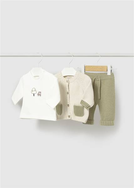 COMPLETO PANTALONE 3 PEZZI TRICOT