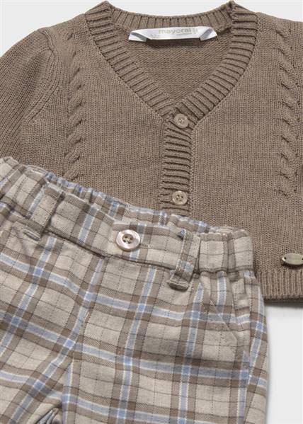 COMPLETO PANTALONI CAMICIA CARDIGAN
