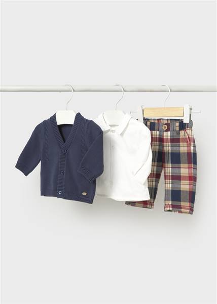 COMPLETO PANTALONI CAMICIA CARDIGAN