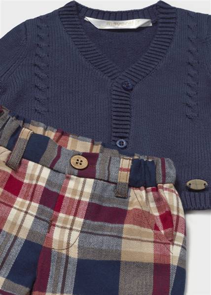COMPLETO PANTALONI CAMICIA CARDIGAN