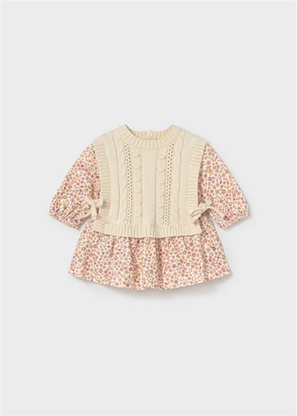 VESTITO CON GILET TRICOT
