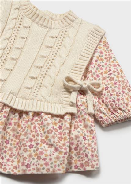 VESTITO CON GILET TRICOT