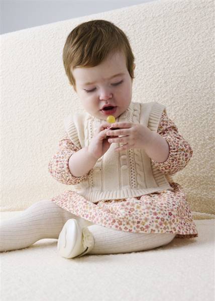 VESTITO CON GILET TRICOT