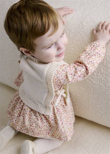 VESTITO CON GILET TRICOT