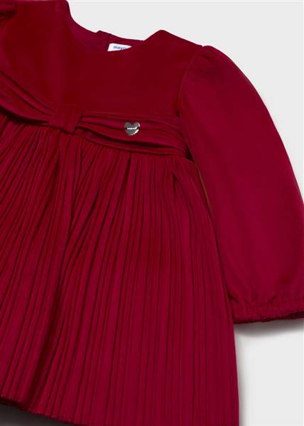 VESTITO VELLUTO PLISSETTATO