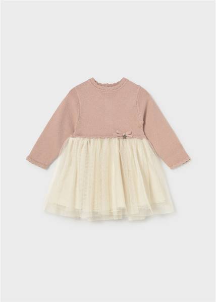 VESTITO TRICOT E TULLE