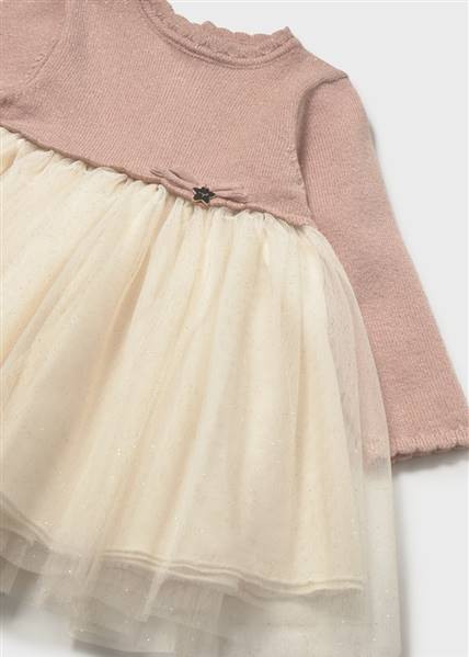 VESTITO TRICOT E TULLE