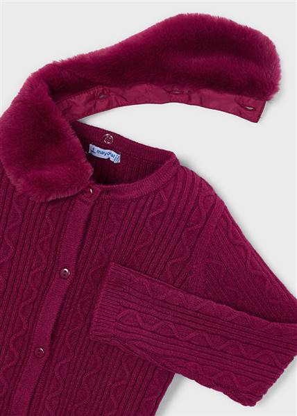 CARDIGAN TRICOT COLLETTO PELL