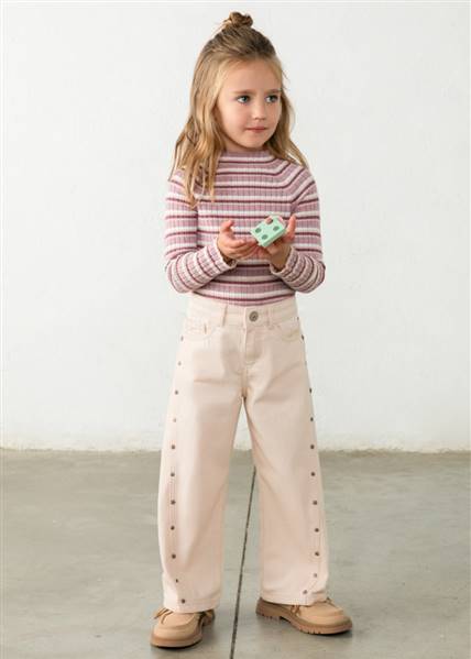 PANTALONE LARGO BORCHIE