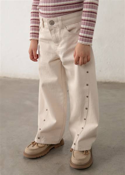 PANTALONE LARGO BORCHIE