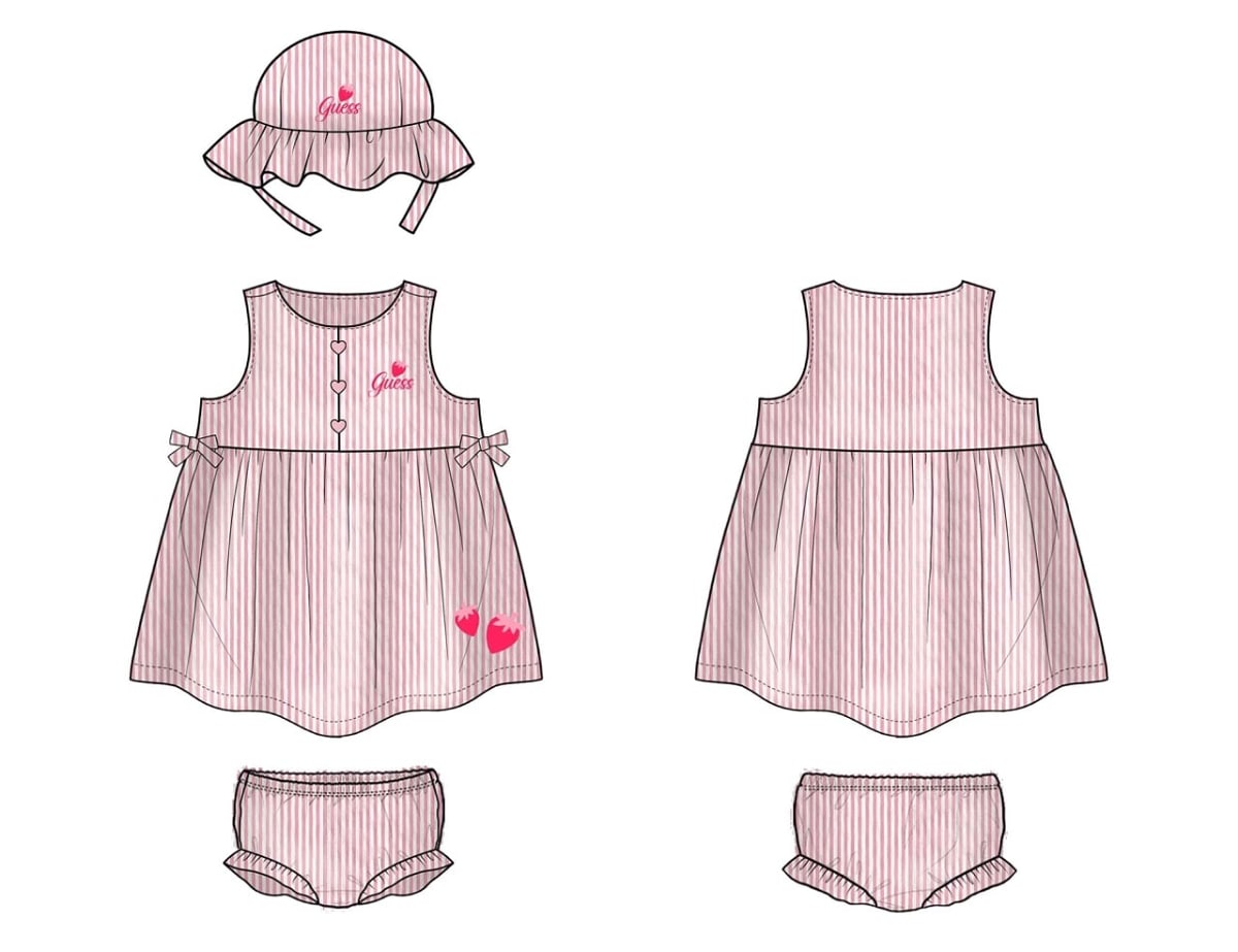 Set Cappello + Vestito + Culotte